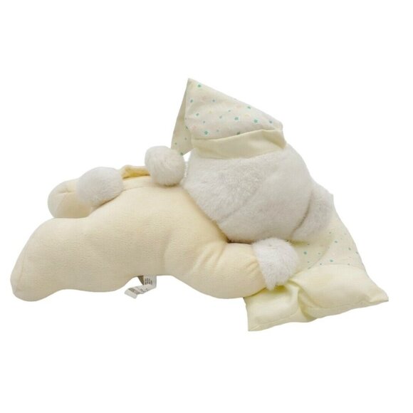 Ganz Sleeping Prayer Bear Yellow Pillow Plush EA7182 TALKS Sleeper Cap RARE Baby - Picture 5 of 13